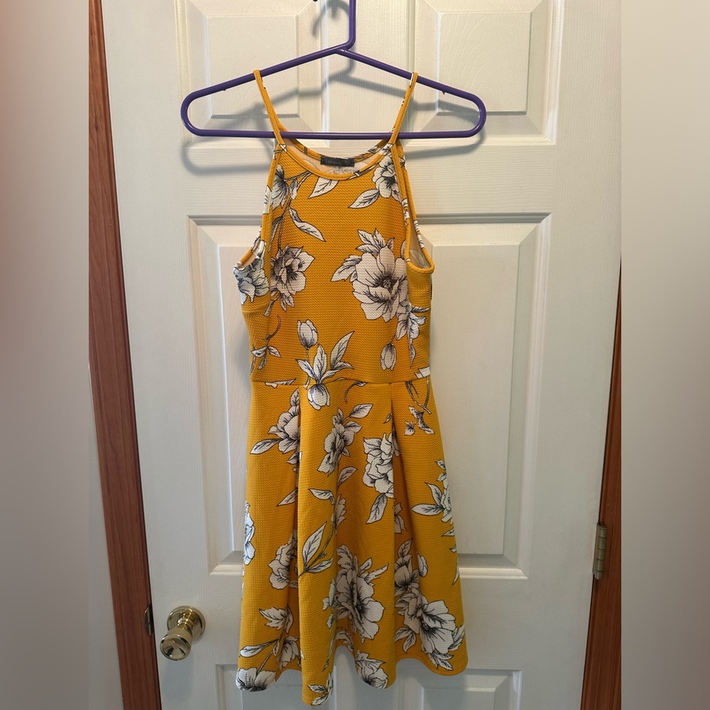 Yellow Floral Dress